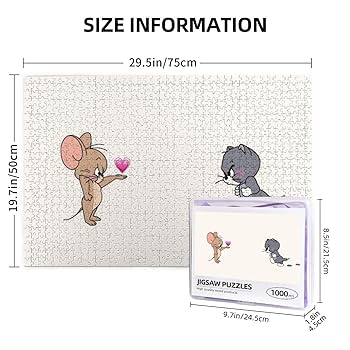 Amazon.co.jp: トムとジェリー ジグソーパズル 木製 1000ピース